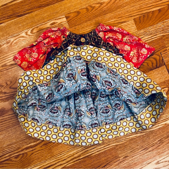 Pish Posh Girls Mixed Print Long Sleeve Cotton Dress Size 4T Matilda Jane Style - Picture 14 of 14